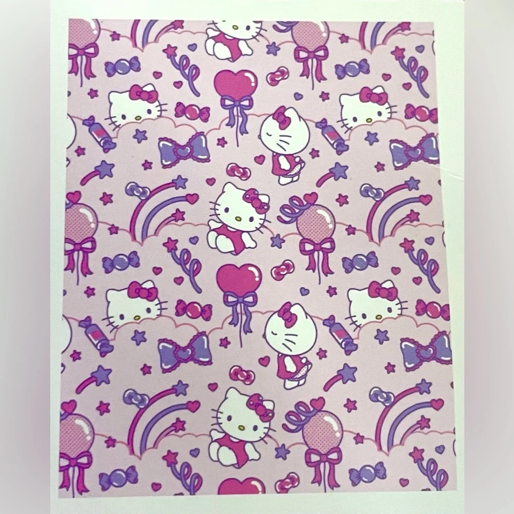 Hello Kitty Silk Touch Plush Throw PINK BALLOONS Rainbows Bows 40x50 NEW NWT
